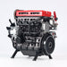 TECHING 3D Metal Turbocharged Inline-four Car Engine DM111-1 Mechanical Engineering DIY Assembly L4 Engine Model Kit (364+PCS/Black and Red) enginediyshop