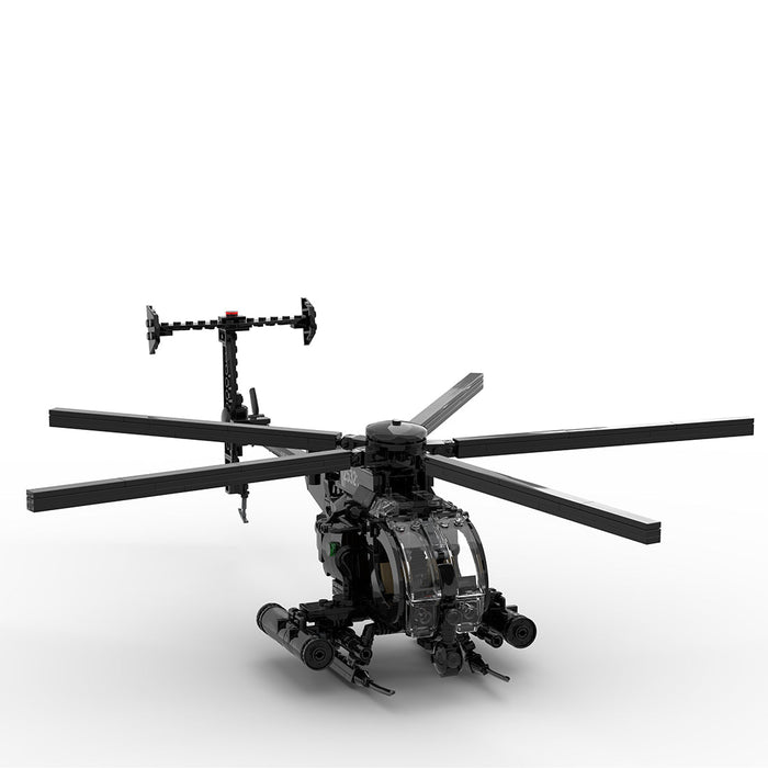 Mocsage MOC-88275 MH-6 Little Bird Helicopter Model Building Blocks Set -595PCS enginediyshop