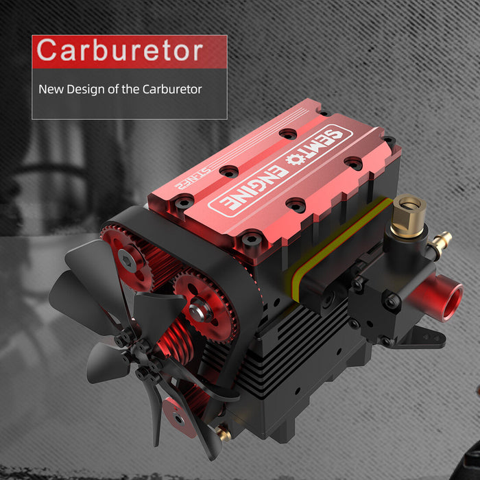 Moteur Nitro Double Cylindre Modèle De Moteur SEMTO ST-NF2 7.0 Cc - Double Cylindre, 4 Temps Moteur Nitro Double Cylindre Modèle De Moteur SEMTO ST-NF2 7.0 Cc - Double Cylindre, 4 Temps