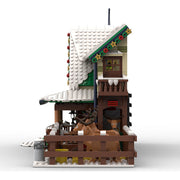 MOC-183213 Reindeer Ranch Christmas Snow Scene Assembly Building Blocks Set (1973PCS) enginediyshop