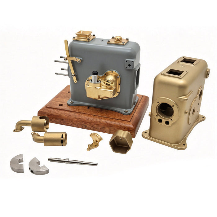 RETROL & OKMO 1/7 Scale  1115 Mini Fixed Water-Cooled 4-Stroke Gas Engine Model enginediyshop