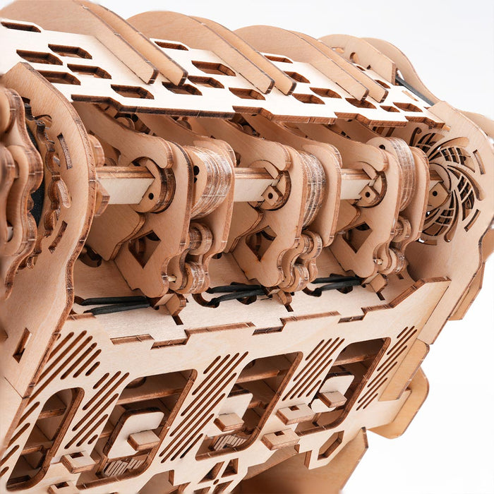 W12 Engine Model Kit – 1400+ PCS Motorized Wooden 3D Simulation Engine – DIY STEM Mechanical Engineering Display & Educational Model enginediyshop