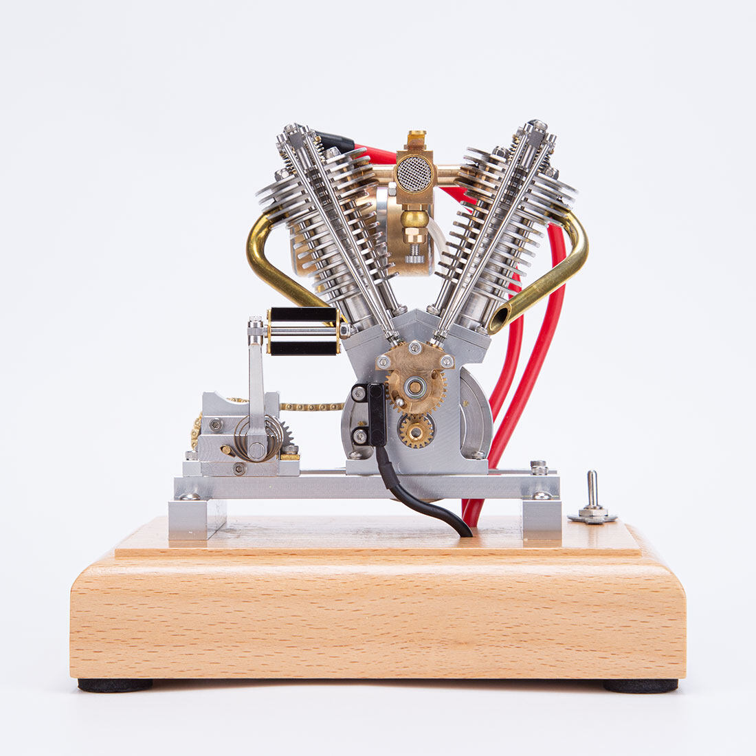 Motorcycle Engine Model Hoglet 4.2CC Mini V2 Retro Motorcycle Engine Model with Pedal Start ...