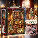 Christmas Shop 3D Wooden DIY Miniature House Kit, Creative Holiday Desktop Decor, Unique Christmas Gift (264PCS) enginediyshop