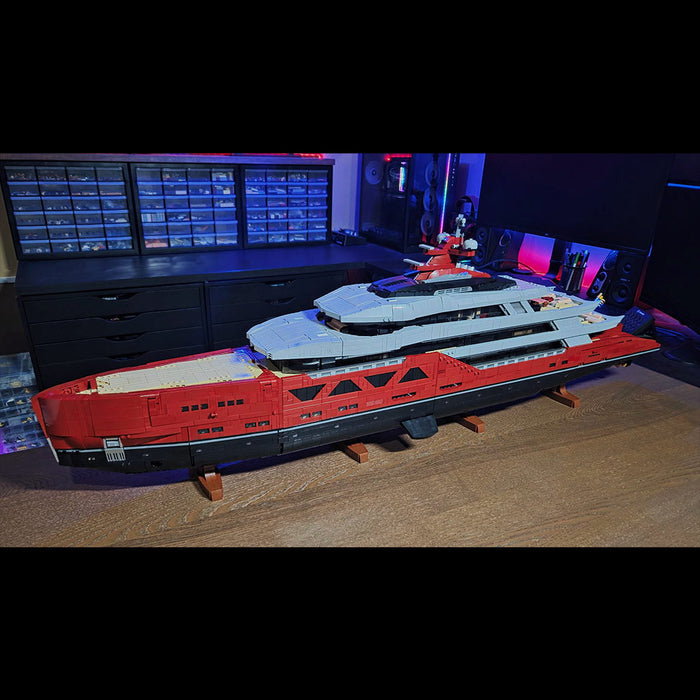 MOC-254412 120CM Modular Luxury Yacht Building Blocks Set-15639PCS enginediyshop