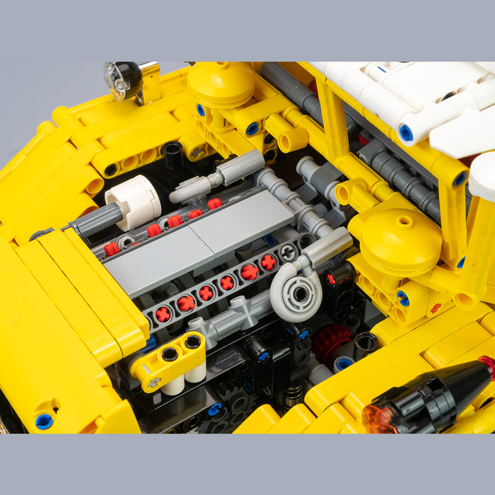 MOC- 1/20 Scale Berliet T100 French 1950s Heavy-Duty Transport Truck, Berliet Truck Building Blocks Set(Dynamic Version/3176PCS）