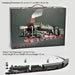 Alloy Electric Train Set Model with Carriage and Long Track, Gift for Boys and Girls enginediyshop