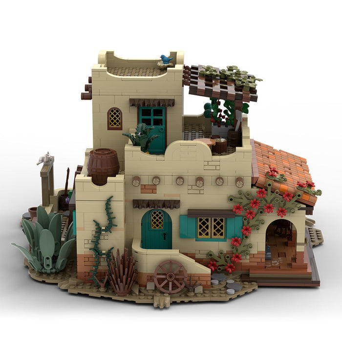 MOC-226986 Mexican-Style House Building Blocks Set-2069PCS enginediyshop