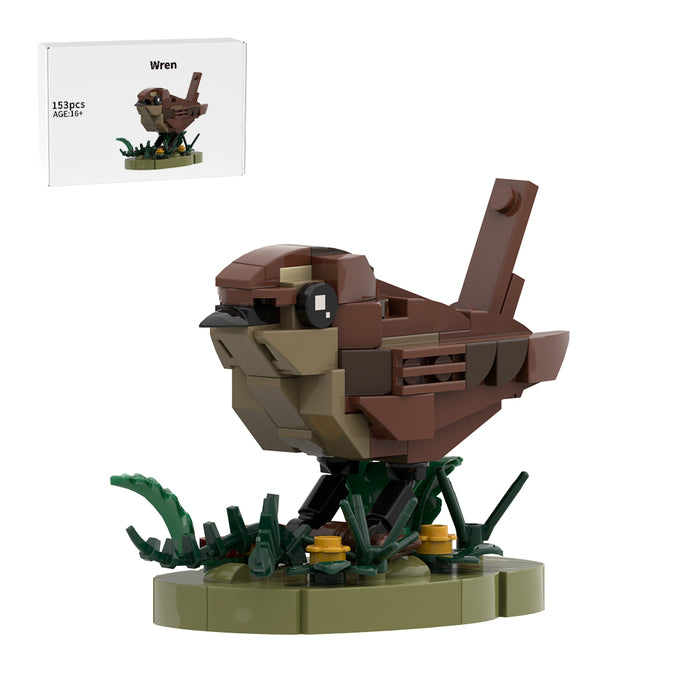 MOC-244558 Nature-Themed Wren Bird Building Blocks Set(153PCS)