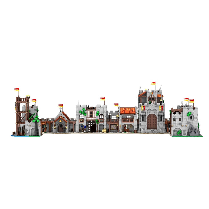 MOC 8-in-1 Modular Castle Medieval Building Blocks Set(8884PCS ...