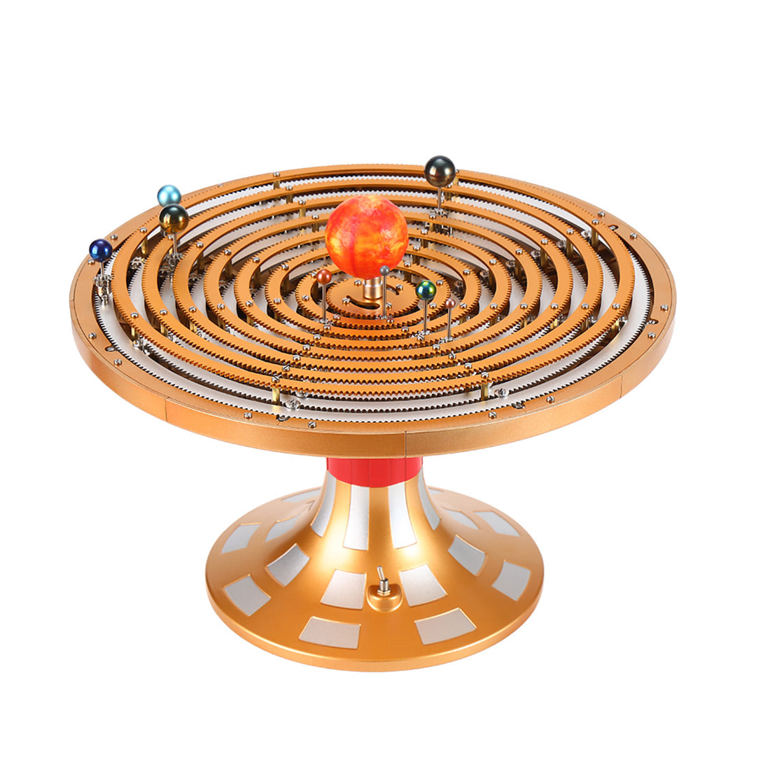 Metal DIY Mechanical Solar System Model Kit, Dynamic Orbital Desk Ornament -600+PCS enginediyshop