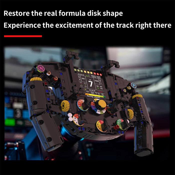 Racing Simulator Steering Wheel Building Blocks Set（833PCS） enginediyshop