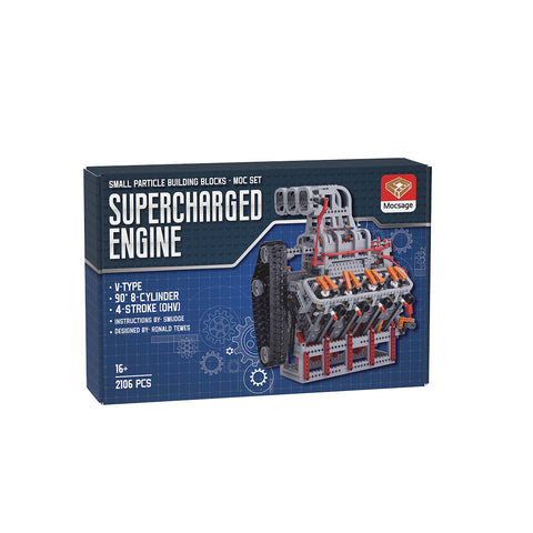 HOLDEN OHV 5.0L V8 Motor MOC Engine Model Building Blocks Toy Set - 2106PCS - Build Your Own V8 Engine enginediyshop