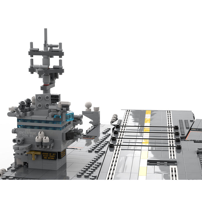 Mocsage 1/350 UCS USS Enterprise CVN-65 Nuclear-powered Aircraft Carrier Military Model Building Blocks Set (4941PCS) enginediyshop