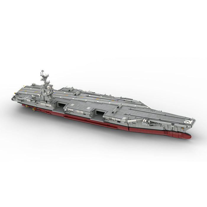 MOC-192566 1/300 Scale Gerald R-FOD | Nuclear-Powered U.S. Aircraft Carrier Building Blocks Set—6354PCS enginediyshop