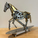 3D Metal Mechanical Horse Model DIY Dynamic Creature Assembly Sculpture with Precision Transmission Structure Powered Model Art Installation Display Kit-300+PCS enginediyshop