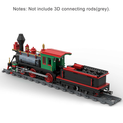 MOC-48524 Winter Christmas Train Model Building Block Set enginediyshop