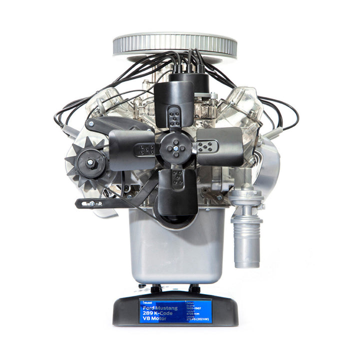 Machine Engine Functional Ford Mustang Mini Simulation Transparent Functional V8 Motor Model DIY ...