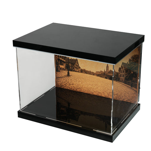 DM229 3-Sided Clear Acrylic Display Case for Model Engines-32×22×22cm enginediyshop