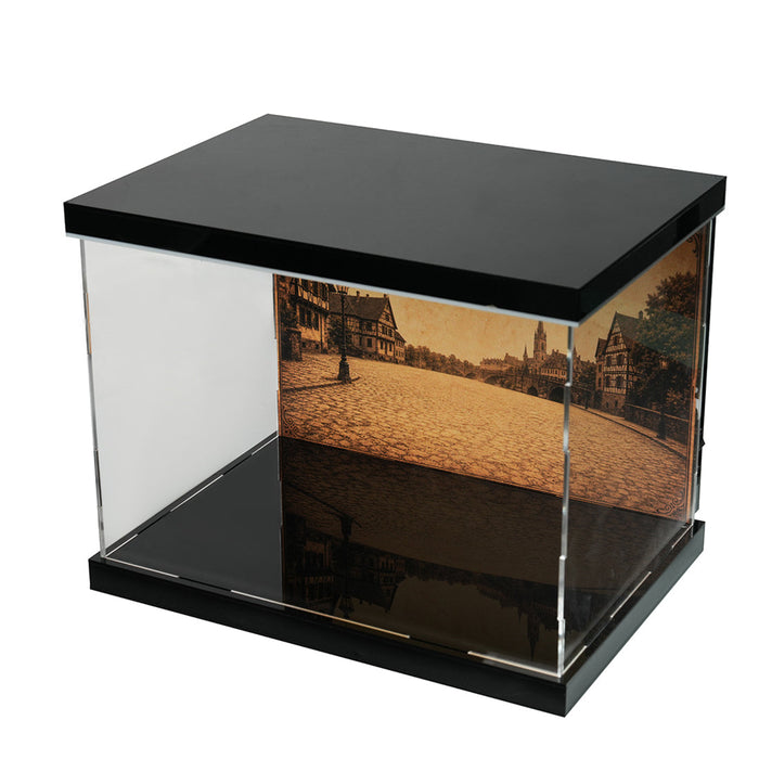 DM229 3-Sided Clear Acrylic Display Case for Model Engines-32×22×22cm enginediyshop