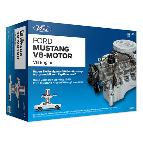 Ford Mustang Mini Simulation Transparent Functional V8 Motor Model DIY Assembly Visual Engine Model