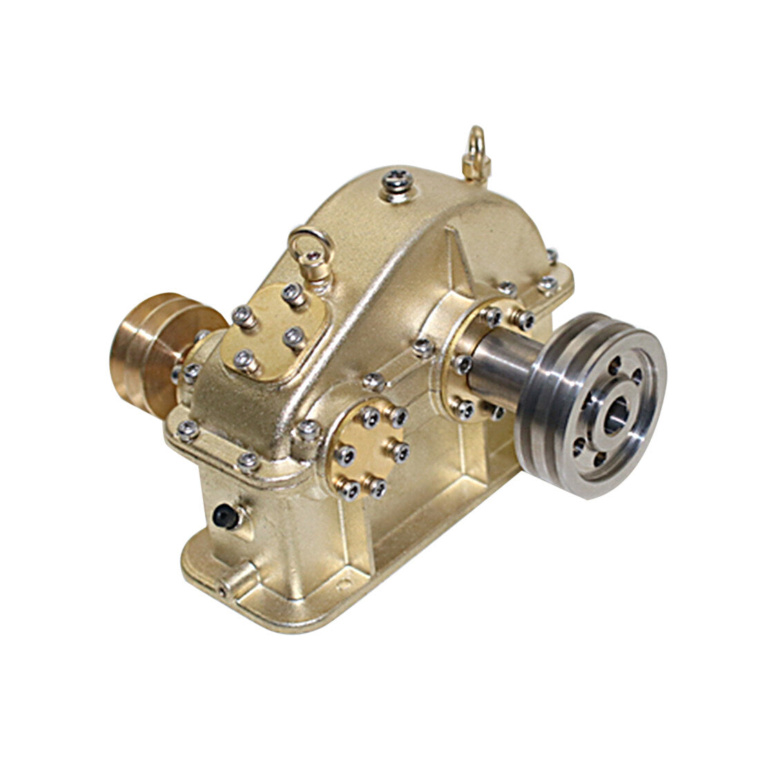 Miniatur-Getriebemotor aus Messing für Dampfmaschinen und Verbrennungsmotoren 