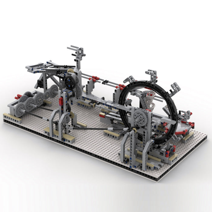 MOC Cycle Modular Building Block Machine, Advanced Mechanical Gear System-928PCS enginediyshop