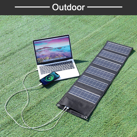 50W Foldable Solar Panel Charger Kit for Smartphone Laptop