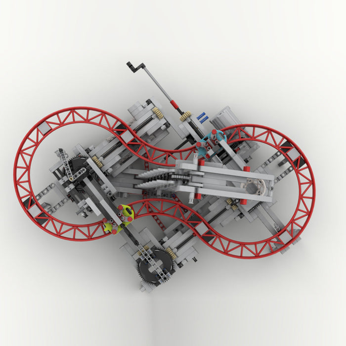 MOC Cycle Mechanical Building Block Module，Advanced Gear and Linkage Mechanism-1108PCS enginediyshop
