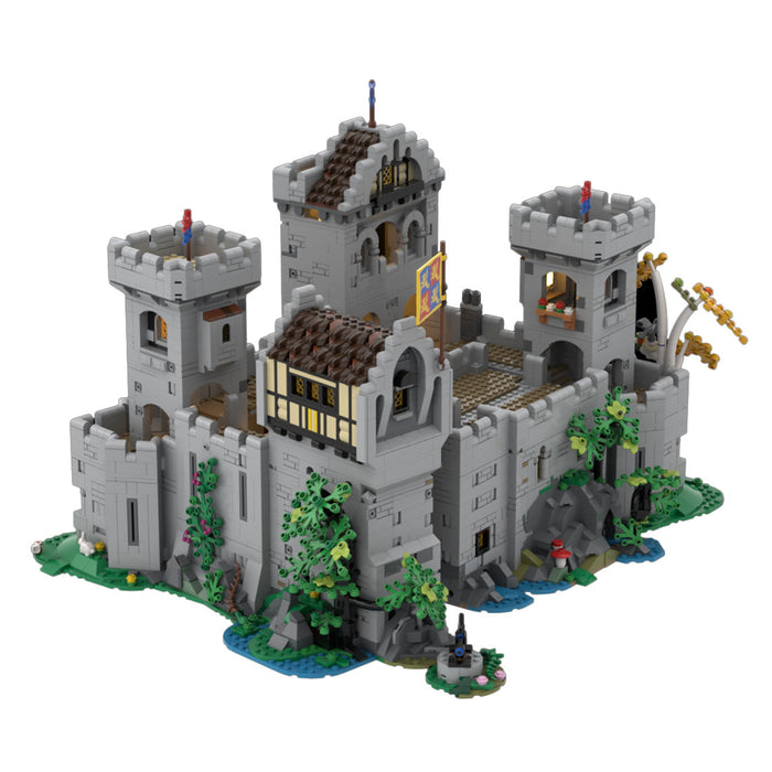 MOC-144534 Medieval Knight's Castle - 10305 Modular Expansion Model Small Particles Building Blocks Set (5391 PCS) enginediyshop