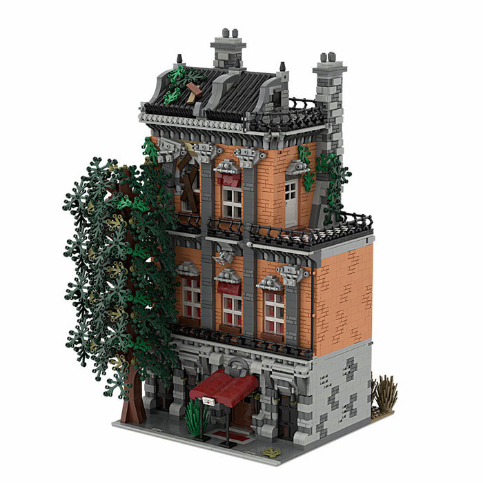 MOC-46504  Old Town Hostel  Creative Street View Building Blocks Compatible with Other Brands Street View (5286PCS) enginediyshop
