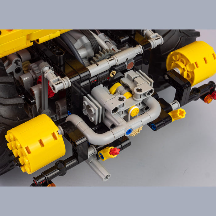 MOC- 1/20 Scale Berliet T100 French 1950s Heavy-Duty Transport Truck, Berliet Truck Building Blocks Set(Dynamic Version/3176PCS）