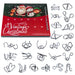 Advent Calendar Brain Teaser Adventskalender 24Pcs Christmas Gift Metal Brain Teasers Puzzle Toys for Adults and Kids enginediyshop