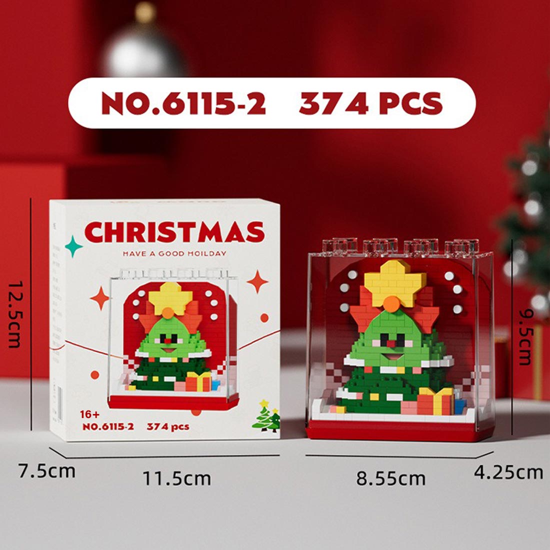 4 in 1 Christmas Star Gift Box Building Blocks Set (1565PCS) enginediyshop