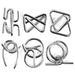 Advent Calendar Filler - Make Yours 24Pcs EPP28 Metal Wire Puzzles Brain Teaser Classical Intellectual Toy - Silver enginediyshop