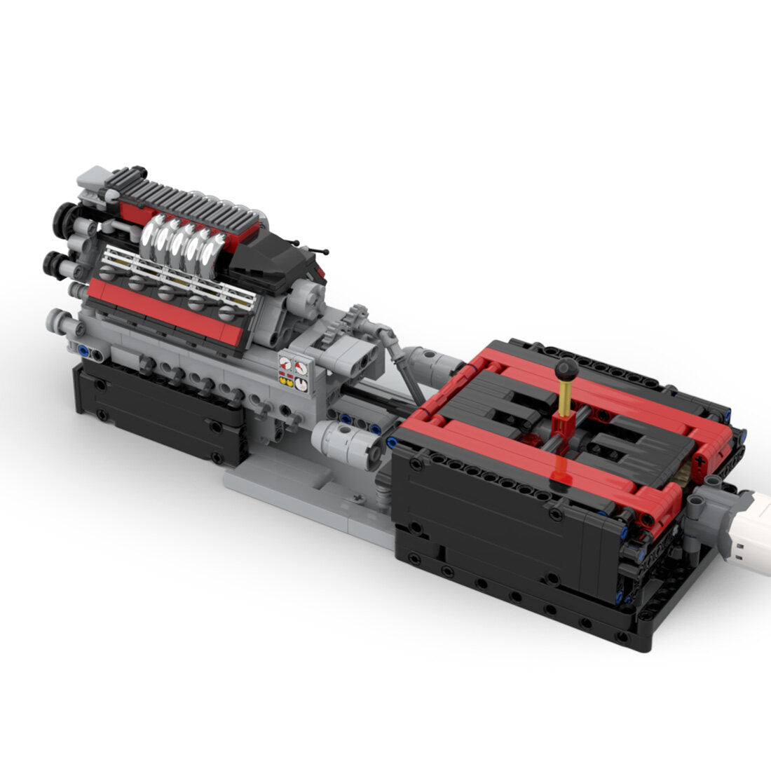 MOC V10 Engine with Gearbox Single Overhead Camshaft (SOHC) Air-Cooled ...