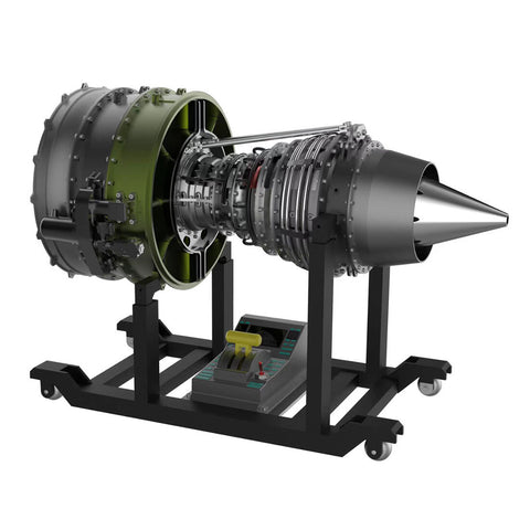 Kit di Modellismo Motore Turboventola Biflusso Meccanico TECHING: Costruisci il Tuo Motore Turboventola per Aerei con più di 1000 Pezzi.