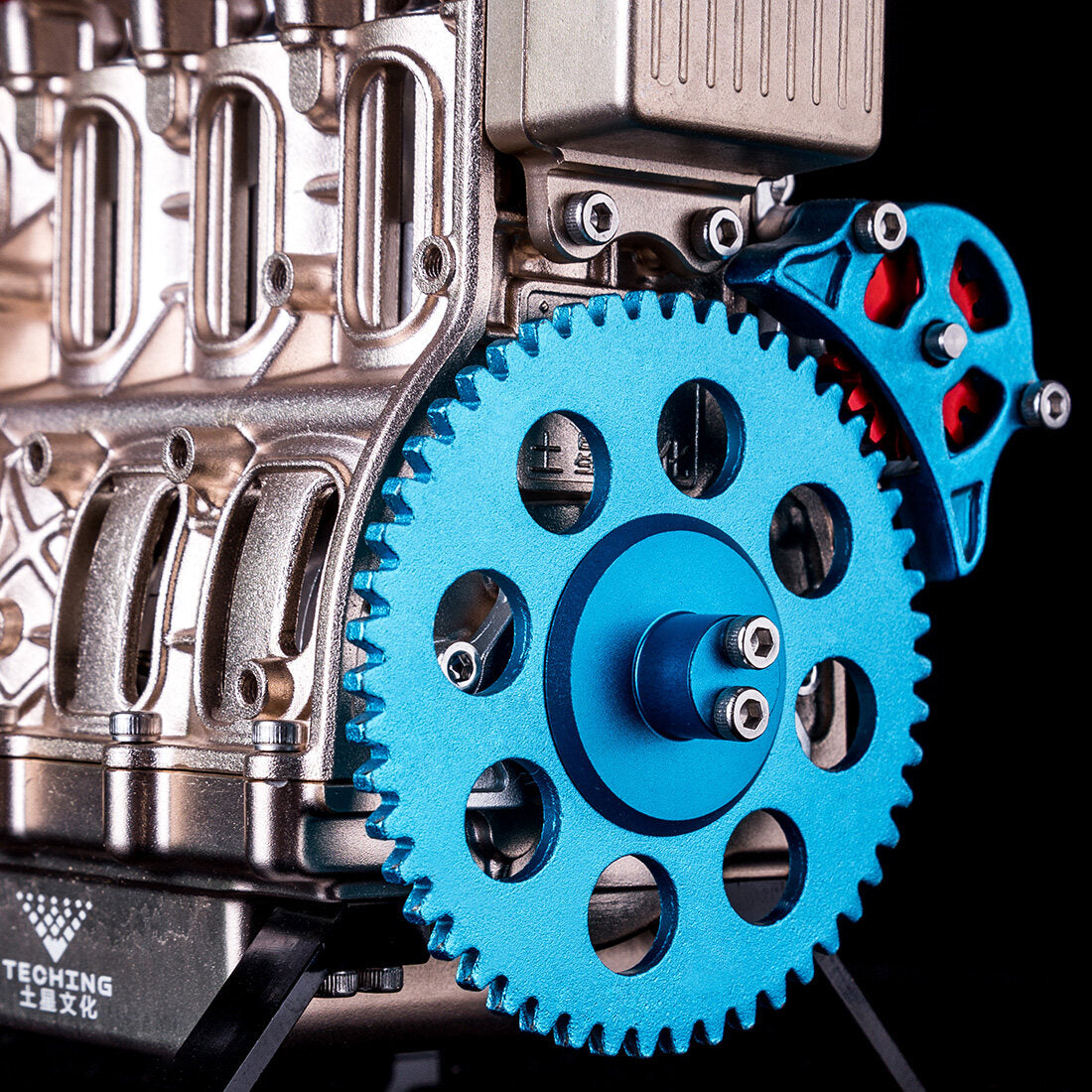 TECHING L4 Motor Modellbausatz, Der Funktioniert - 364 Teile 4