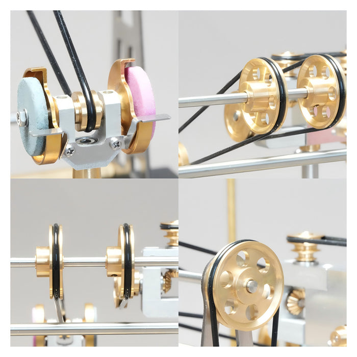 RETROL GF-01 27-piece DIY Miniature Workshop Model Kit for SE-01/02/03 and other Steam Engine Models