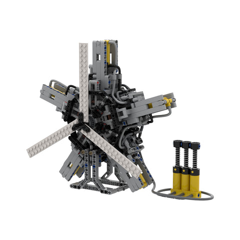 5 Cylinder Radial LPE | Lego Pneumatic Engine