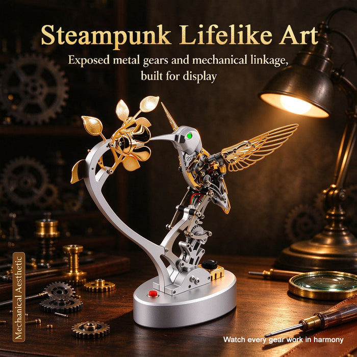 Mechanical Bird Steampunk Metal DIY Assembly Model Kit (250+PCS) enginediyshop