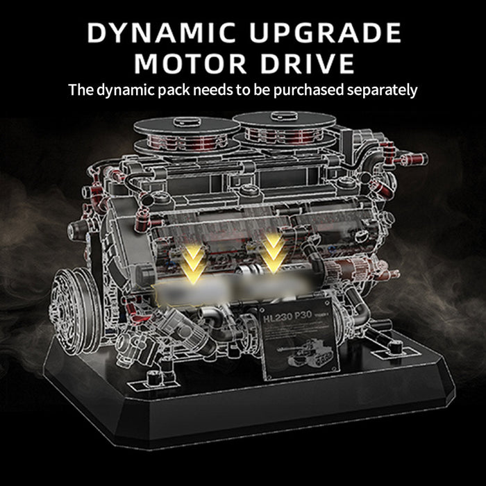 Moc Military Tiger Tank Engine Building Blocks Set（1236PCS） enginediyshop