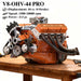 CISON Small-block 44CC 1/6 Scale V8 Engine Model, Water-Cooled 4-Stroke 8-Cylinder Gasoline Engine Internal Combustion V8 Engine Model Kit enginediyshop