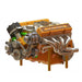 CISON Small-block 44CC 1/6 Scale V8 Engine Model, Water-Cooled 4-Stroke 8-Cylinder Gasoline Engine Internal Combustion V8 Engine Model Kit enginediyshop
