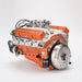 CISON Small-block 44CC 1/6 Scale V8 Engine Model, Water-Cooled 4-Stroke 8-Cylinder Gasoline Engine Internal Combustion V8 Engine Model Kit enginediyshop