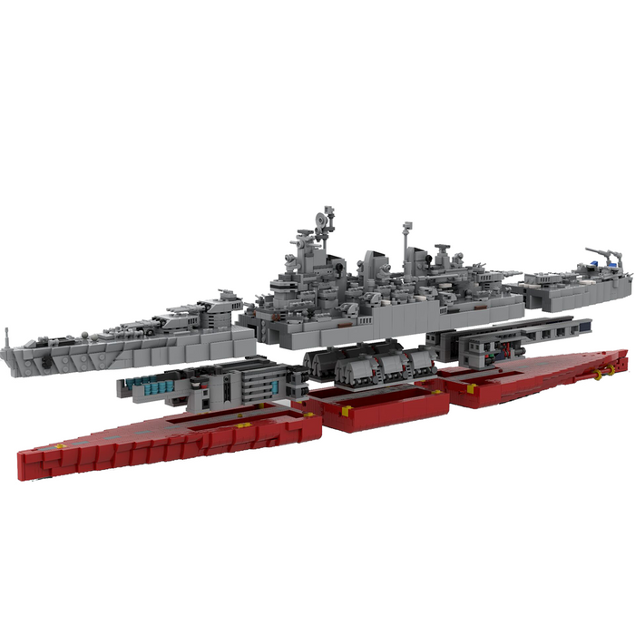 Moc Vermont Battleship Military Building Blocks Set -4011PCS enginediyshop