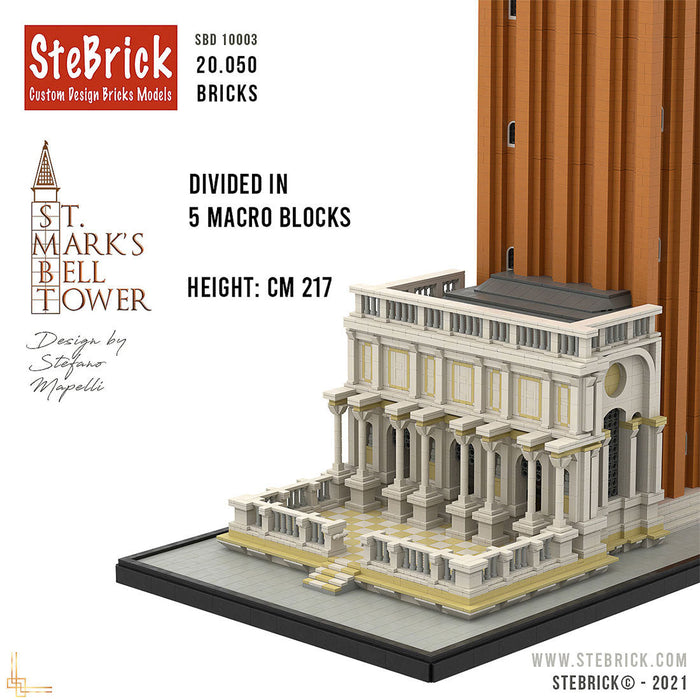 MOC-99638 1/50 St-Mark's Bell Tower Building Blocks MOC Set Toys (20050PCS) enginediyshop