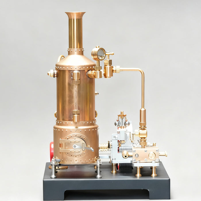 RETROL SE-03 DIY Steam Engine Model Kit with Generator & Light Educational Mechanical Building Set(38 PCS ) enginediyshop