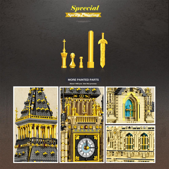 Famous British Landmark Clock Tower Building Blocks Set(13825PCS) enginediyshop