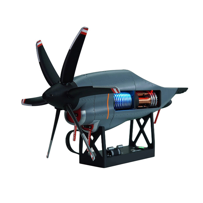 1/6 Scale C130 FMD 3D-Printed Variable-Pitch Turboprop Engine Model, STEM Educational Tool enginediyshop